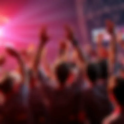 A group of people celebrating a successful 16-leg parlay bet with cheers and raised hands