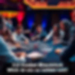 A lively casino scene featuring players enjoying 3:2 Freebet Blackjack at a table with cards and chips.