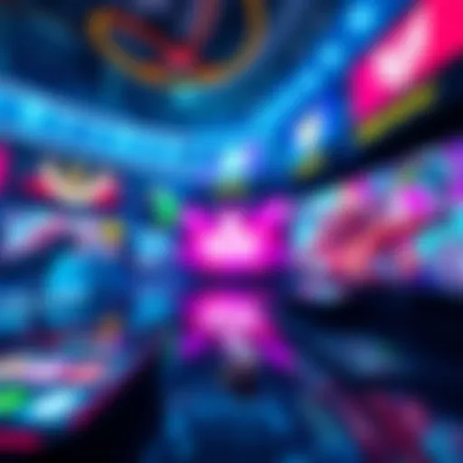 AI-generated betting images A collection of colorful, futuristic images showcasing AI-generated visuals related to sports betting