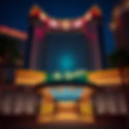 Exterior view of the MGM Signature Hotel showcasing its luxurious architecture and inviting entrance