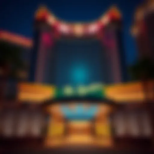 Exterior view of the MGM Signature Hotel showcasing its luxurious architecture and inviting entrance