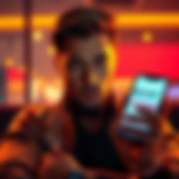 A person looks concerned while checking their BETMGM account on a smartphone, showing a message about account restrictions after a withdrawal request.