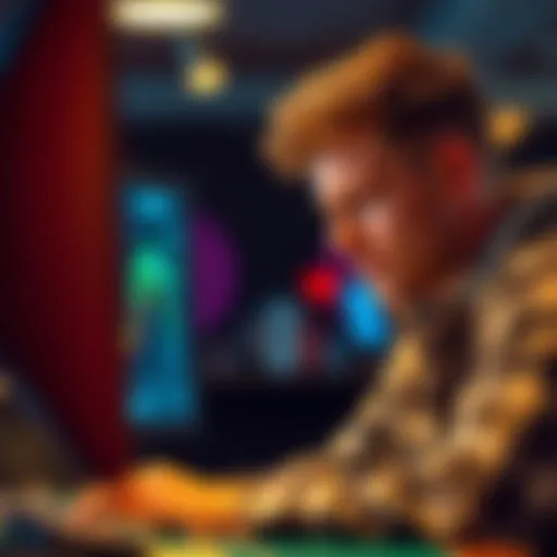 A frustrated player looking at a computer screen displaying ACR Poker withdrawal status, showing long wait times.