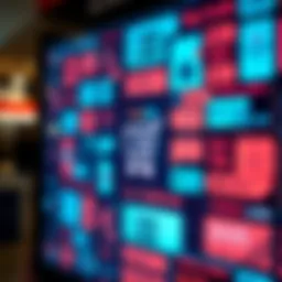 A collection of active codes displayed on a digital screen with a shopping cart icon.