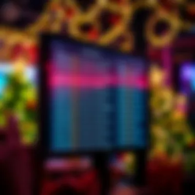 List of active codes displayed on a screen with a festive background