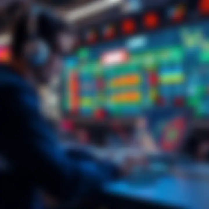 A person using a laptop to research sports betting strategies with AI tools in the background