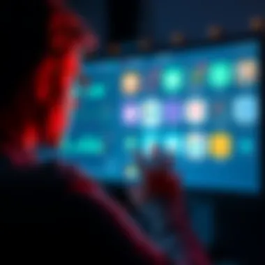A person looking at a computer screen showing various AI teaching tools and alternatives to the Offsuit App.