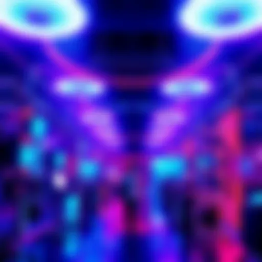 A vibrant display of futuristic AI technologies in use, highlighting trends for 2026.