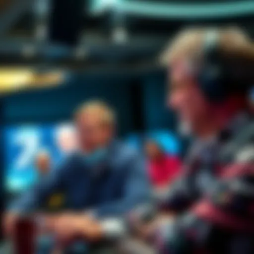 Alan Keating speaks during Doug Polk's live stream Alan Keating making a remark about Phil Ivey during a poker live stream, with Doug Polk in the background overseeing the discussion