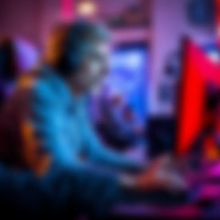 Alan Keating streaming gameplay Alan Keating focused on his game during a live stream, showing his competitive spirit despite frequent losses.