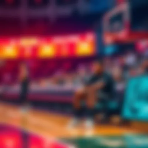 Alex Sarr sitting on the bench during the fourth quarter, watching the game while teammate Bam plays on the court.