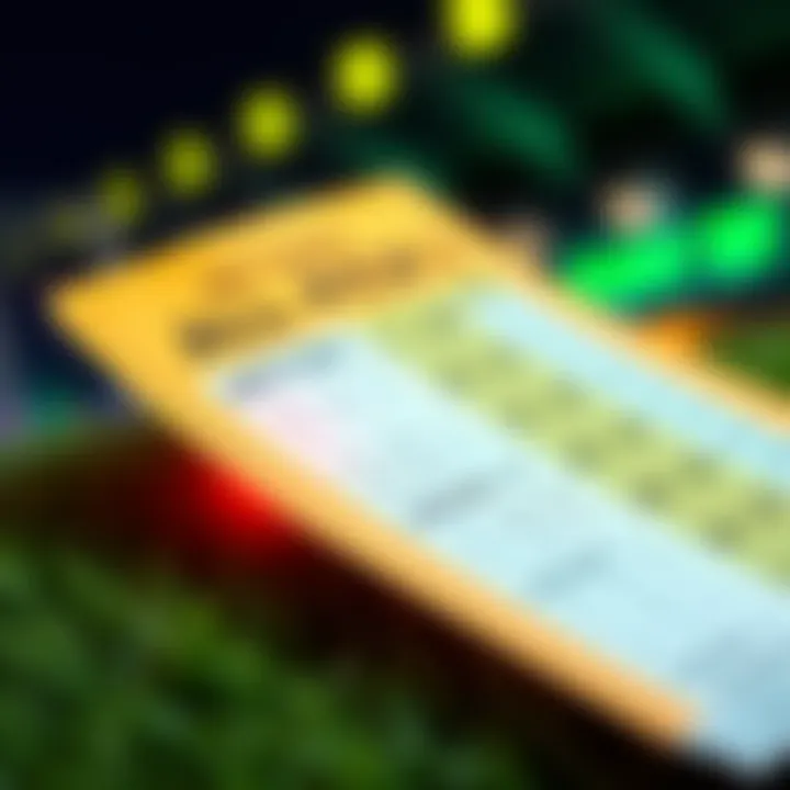 A colorful betting ticket showing the All Turf Pick 3 combinations and tips for horse racing