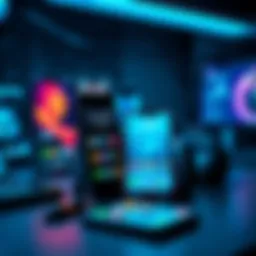 Various smartphone apps displayed on a desk, focused on practicing deviations.