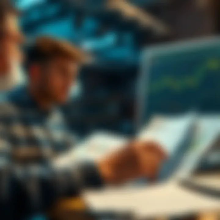 A person reviewing notes and charts to understand the weaknesses of mf, focusing on areas for improvement.