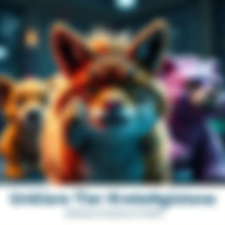 A graphic showing confusing credit categories related to animal characters in a gaming context