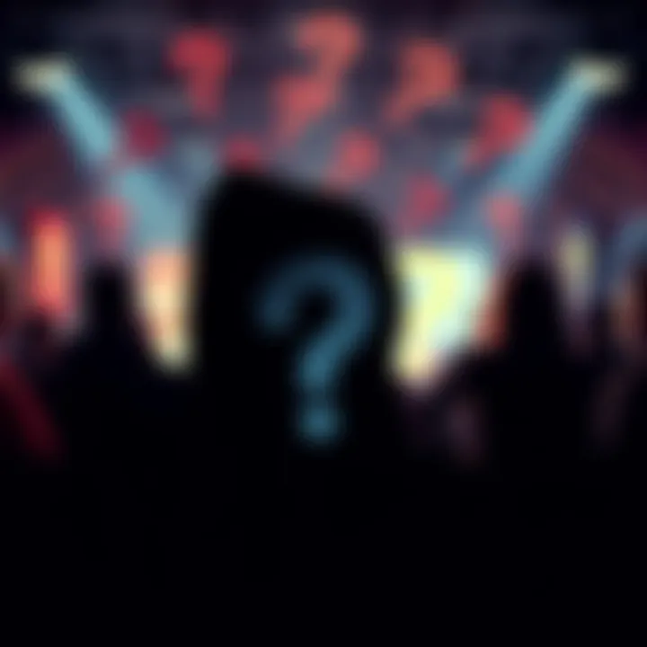 Silhouette of a person with question marks around, representing anonymity in an online community