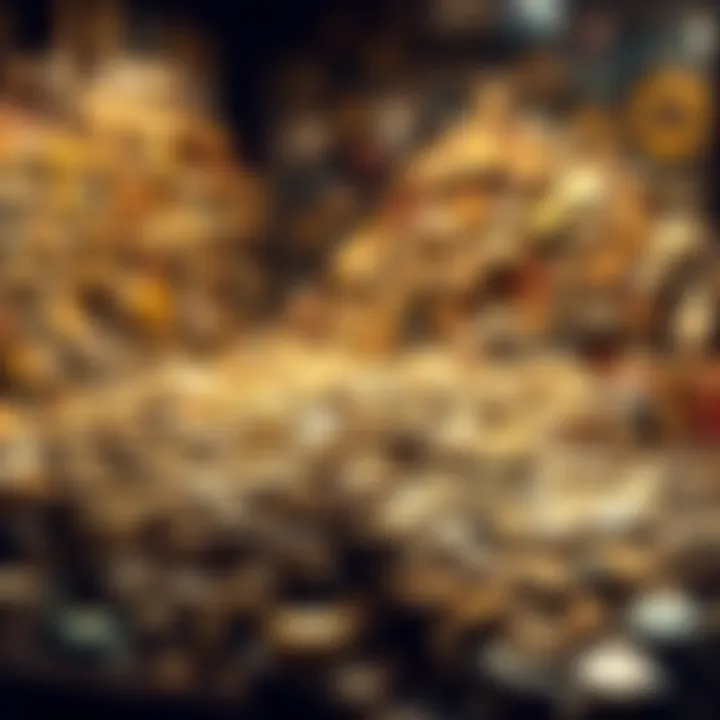 Antique Chips Collection A collection of 400 different antique chips displayed in an antique shop