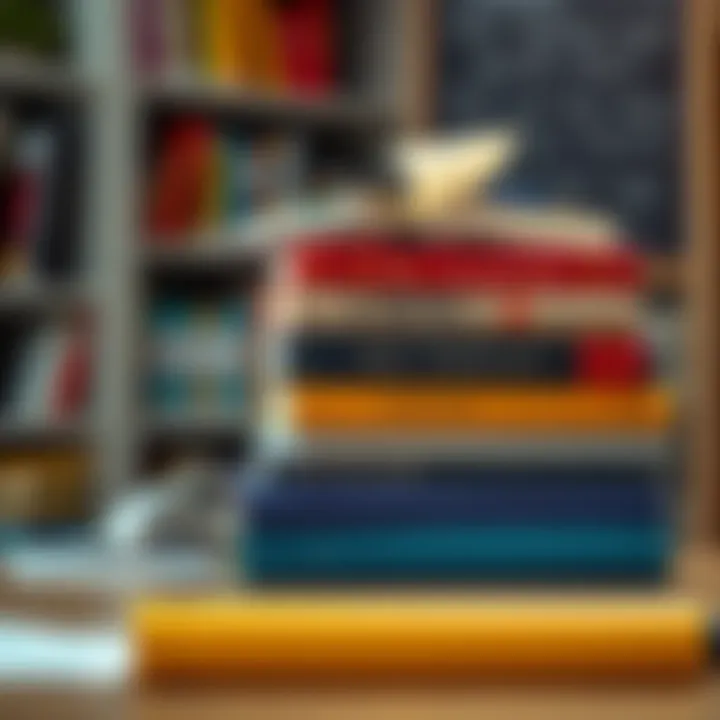 A stack of books focused on math strategies for the AP game, featuring topics like probabilities and risks.