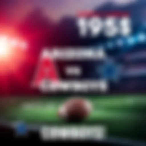 A promotional graphic for the Arizona football team against the Cowboys, featuring bold text offering a betting opportunity and a football image.