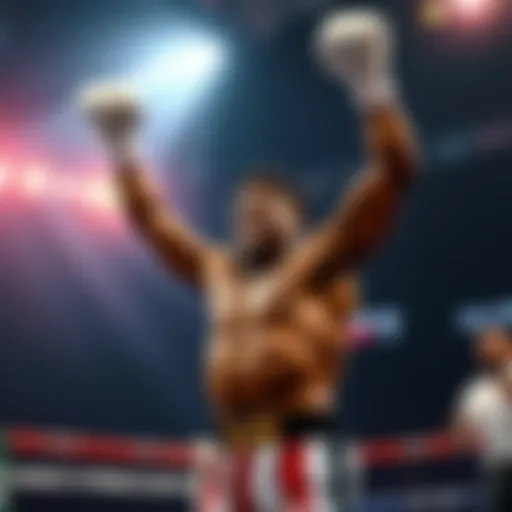 Arnold Allen raising his arms in victory after defeating Melq Costa in a boxing match