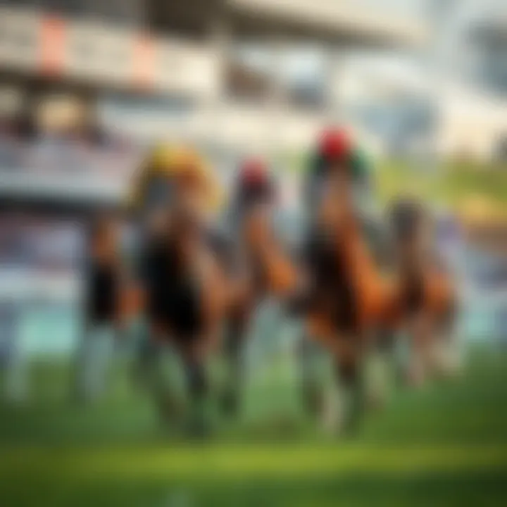 A thrilling race with two horses, Triumphs and Goldstrike, competing closely at Ascot