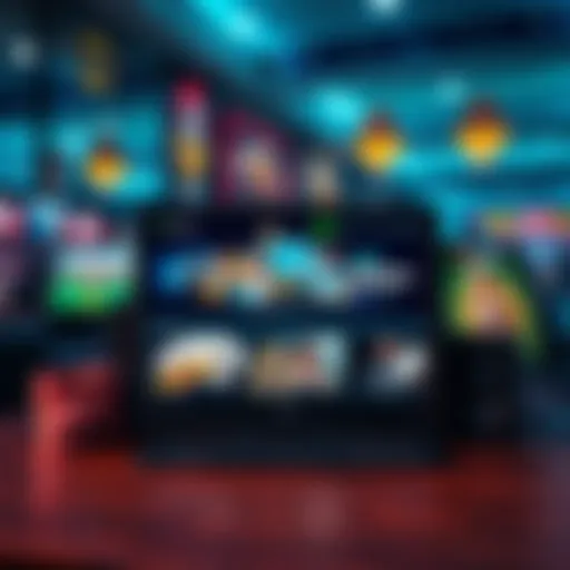 A computer screen displaying various online gambling websites with an emphasis on Australian platforms