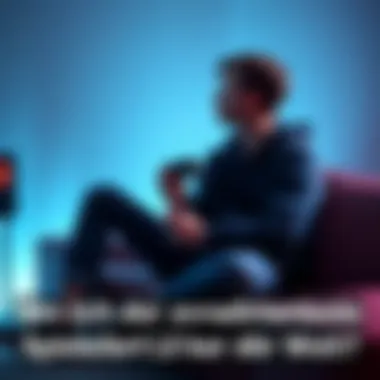 A person sitting on a couch with a game controller, looking thoughtful as they compare their gaming skills to others.