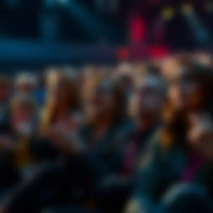People reacting with surprise and disappointment at an award ceremony, showcasing mixed emotions in the audience.