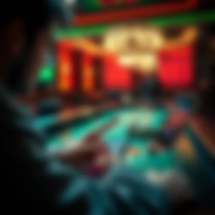 A player using a mobile app to play the Baccarat game, showing excitement with chips on the table.