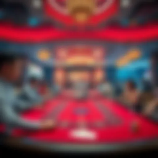 A lively Baccarat table with players in a South Korean casino enjoying the game