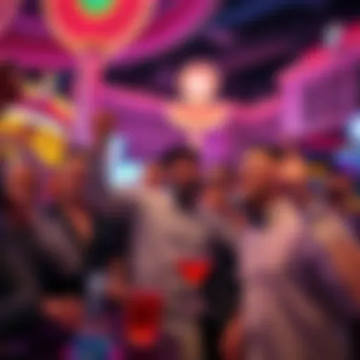 Group of men enjoying a lively bachelor party at Planet Hollywood or Caesars Palace in Las Vegas