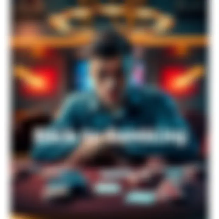 A person sitting at a poker table looking concerned, surrounded by cards and chips, signifying the challenges of returning to gambling after a long break.