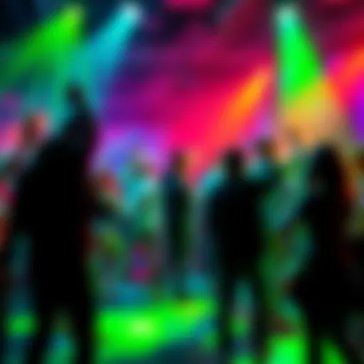 Group of people dancing and having fun at a Back 2 Back event