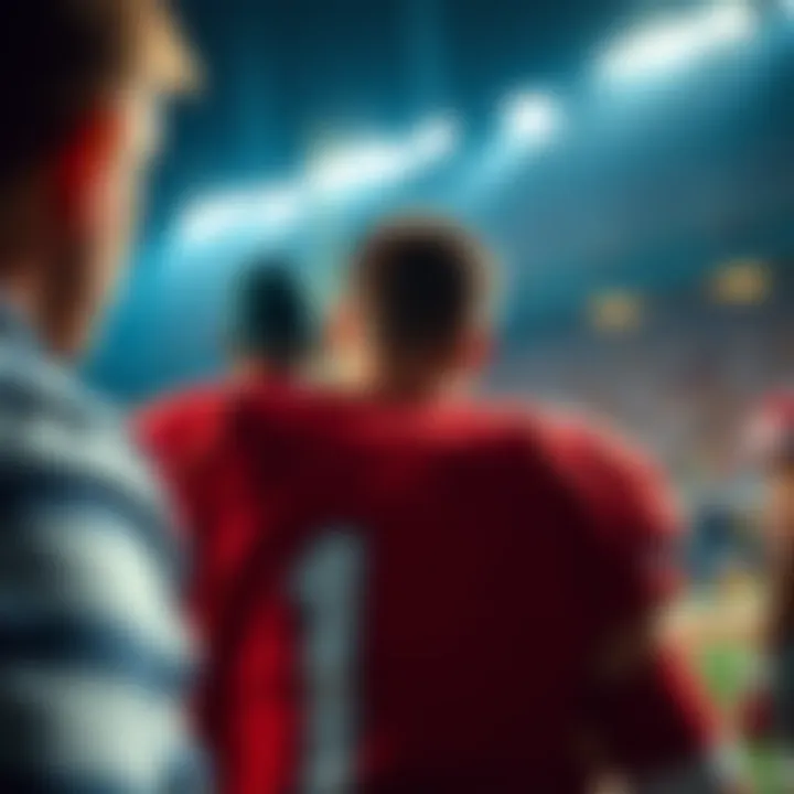 A disappointed bettor watches as a backup player takes the field, ruining their bet after Darnold leaves the game.