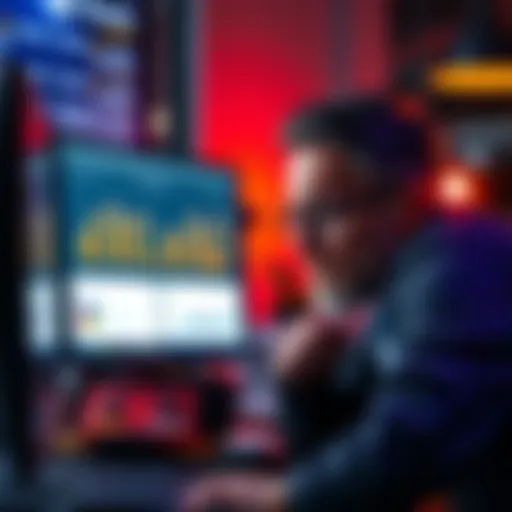 Bad Weekly Report Impacting Finances A frustrated person looking at a computer screen displaying a weekly report with poor results