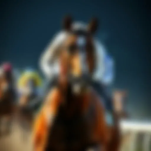 Baeza racing in a Grade 1 event, looking focused after a recent disappointing performance