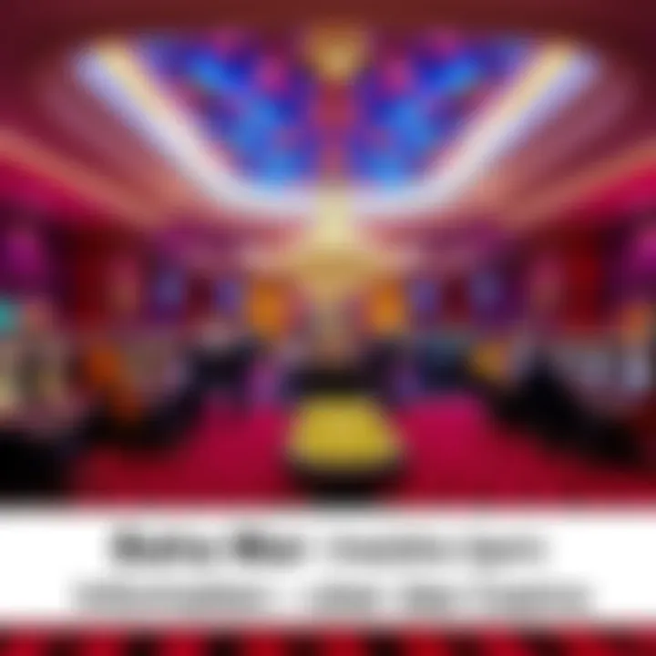 A lively view of a casino floor at Baha Mar, with people playing table games and slot machines.