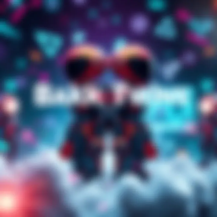 Two twin figures representing the Bakk Twins trend for 2026, surrounded by futuristic symbols and elements, symbolizing excitement and innovation.