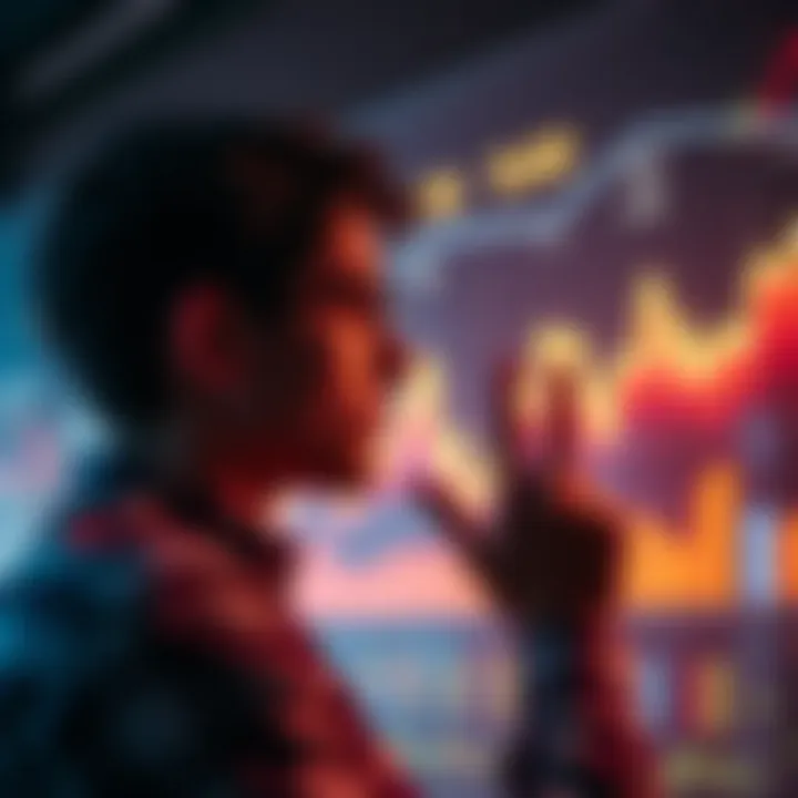 A person looking at a chart and pondering, representing the struggle between gut feelings and statistical evidence in decision-making.
