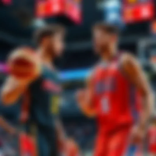 Paulo Banchero and Cade Cunningham on the court during a basketball game