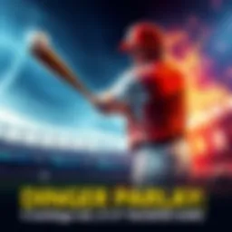 A baseball player in action, swinging a bat as a ball flies towards him, symbolizing the excitement of betting on baseball for big winnings.