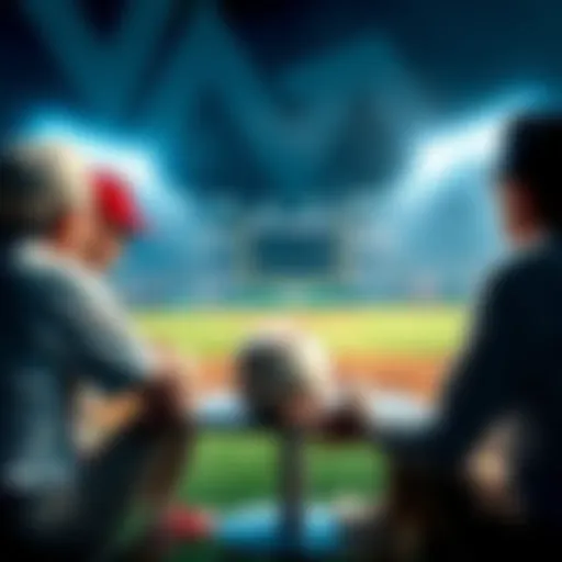 Baseball Discussion People discussing baseball rules regarding a ball in play not being counted as a strike or win.