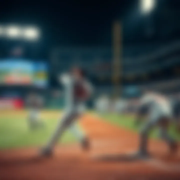 Players on the field during a Major League Baseball game, showcasing the excitement and unpredictability of the season.