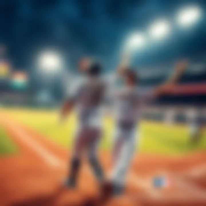 Players celebrating after hitting home runs during a thrilling baseball game