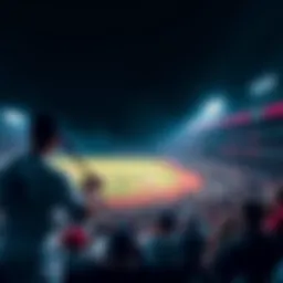 Action shot of players in a baseball game with fans cheering in the background.