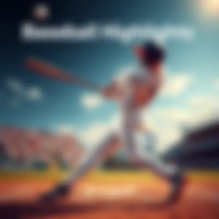 A player hitting a baseball during a game, showcasing an impressive swing and the ball soaring into the sky.