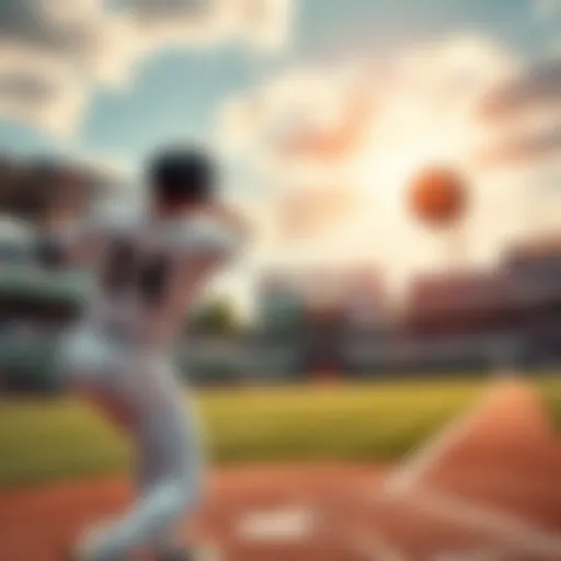 A baseball player swings the bat, sending the ball soaring over the outfield fence for a home run