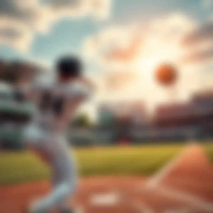 A baseball player swings the bat, sending the ball soaring over the outfield fence for a home run
