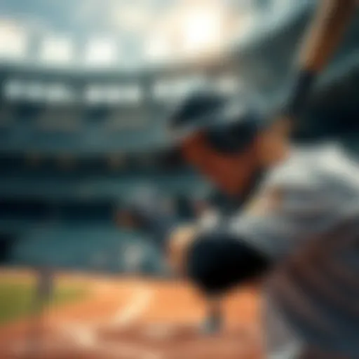 A baseball player looking frustrated after striking out, with empty stands in the background