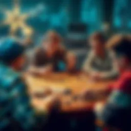 Players strategizing as they engage in a game of Bases Lay, showcasing cards and tactics to maximize their chances of winning.